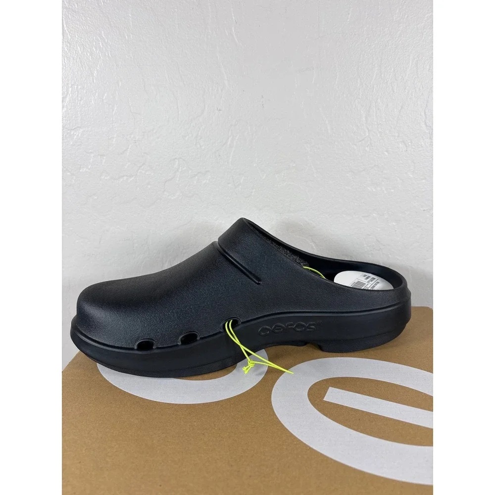 Oofos OOCloog Black Recovery Clog Unisex Men 10 Women 12 Slip On Shoes New
